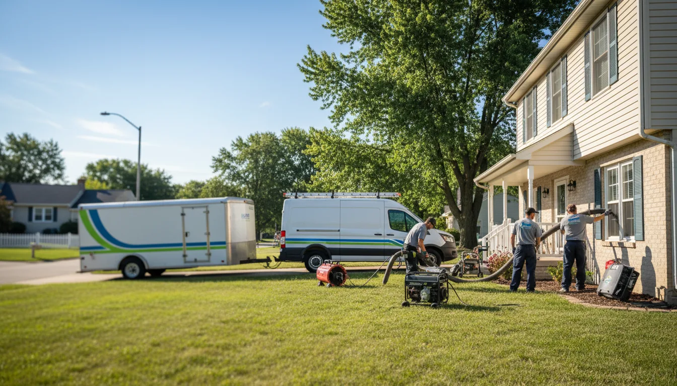 Flooded Basement Restoration And Cleanup With Repair in Hinckley, IL near me